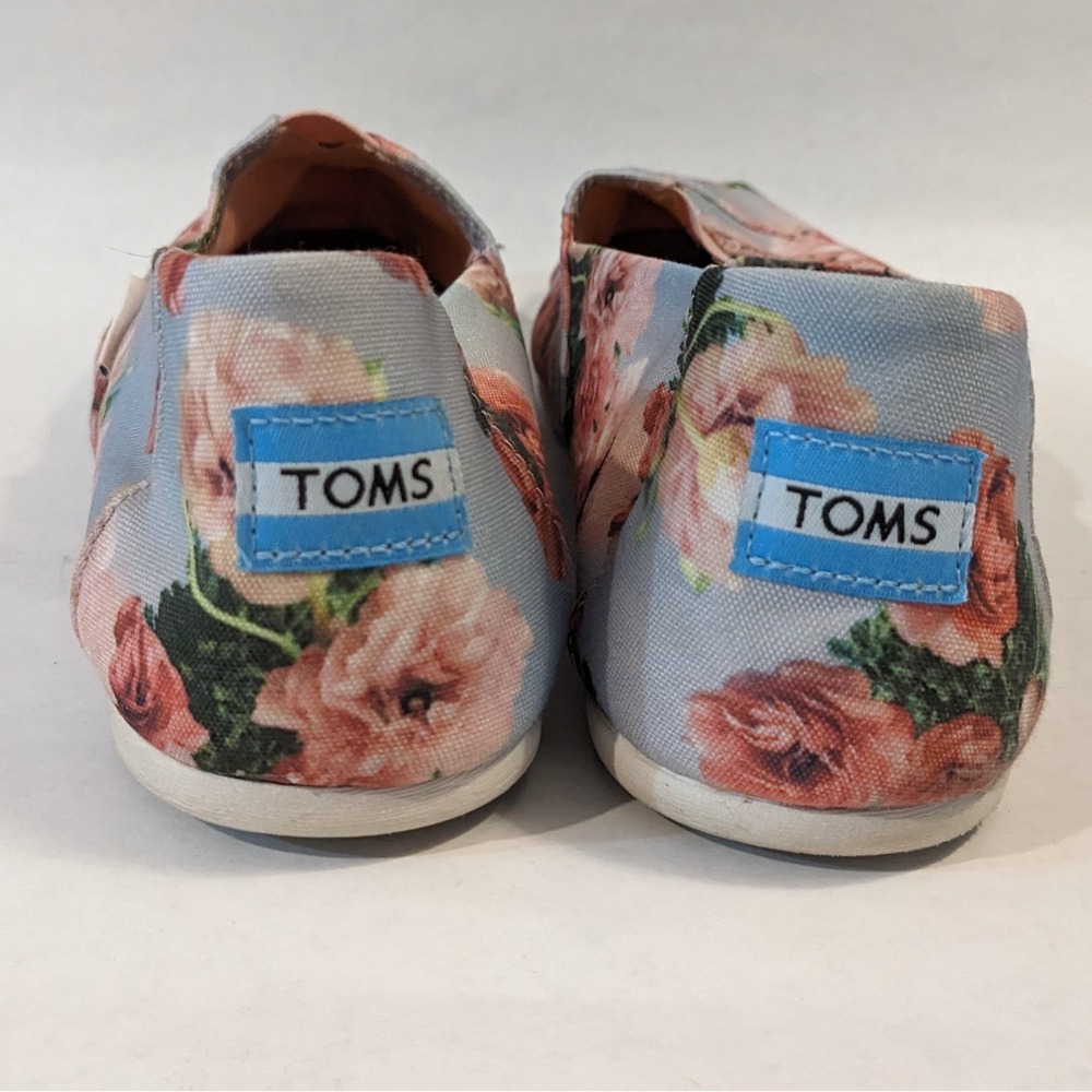 TOMS Alpargata Floral Slip-On Shoes Women's Size 11 Comfort Flowers Cottagecore - Picture 4 of 9